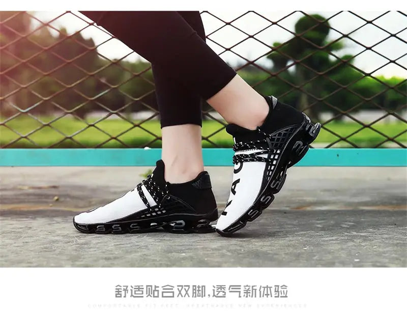 Large Size Summer Damping Women's Running Shoes Men Sport Sneakers Woman Sports Shoes Women Black Red Kids Trainers Gym GME-1839