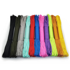 4 Size Dia.4mm 7 stand Cores Paracord for Survival Parachute Cord Lanyard Camping Climbing Camping Rope Hiking Clothesline