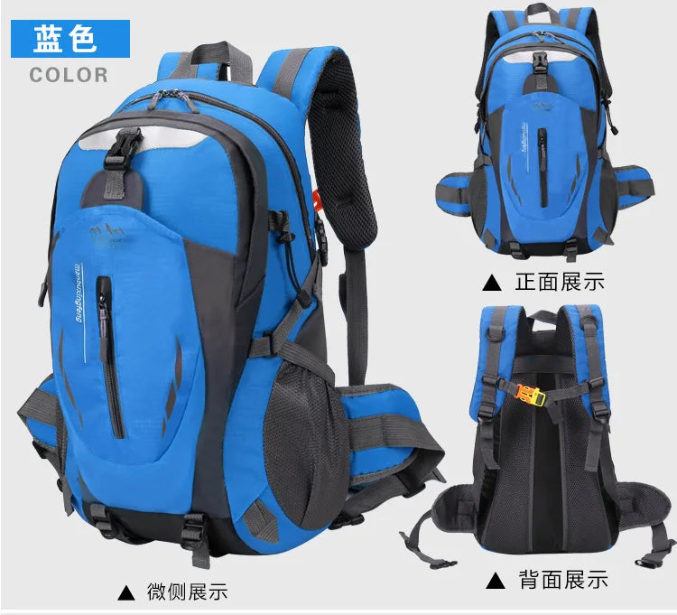 30L Men Women Outdoor Fishing Bags Waterproof Travel Trekking Backpack Climbing Hiking Camping Rucksack Tactical Sports Bags