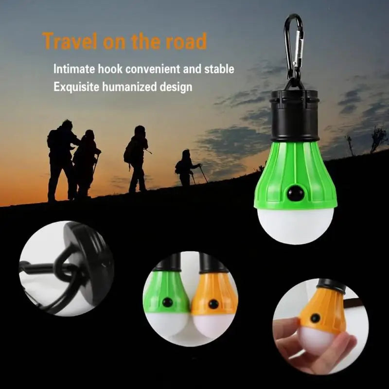 Camping Lantern Outdoor Light Battery Powered Lights Multicolor Waterproof Lighting Mini Portable LED Lamp Bulb Emergency Light