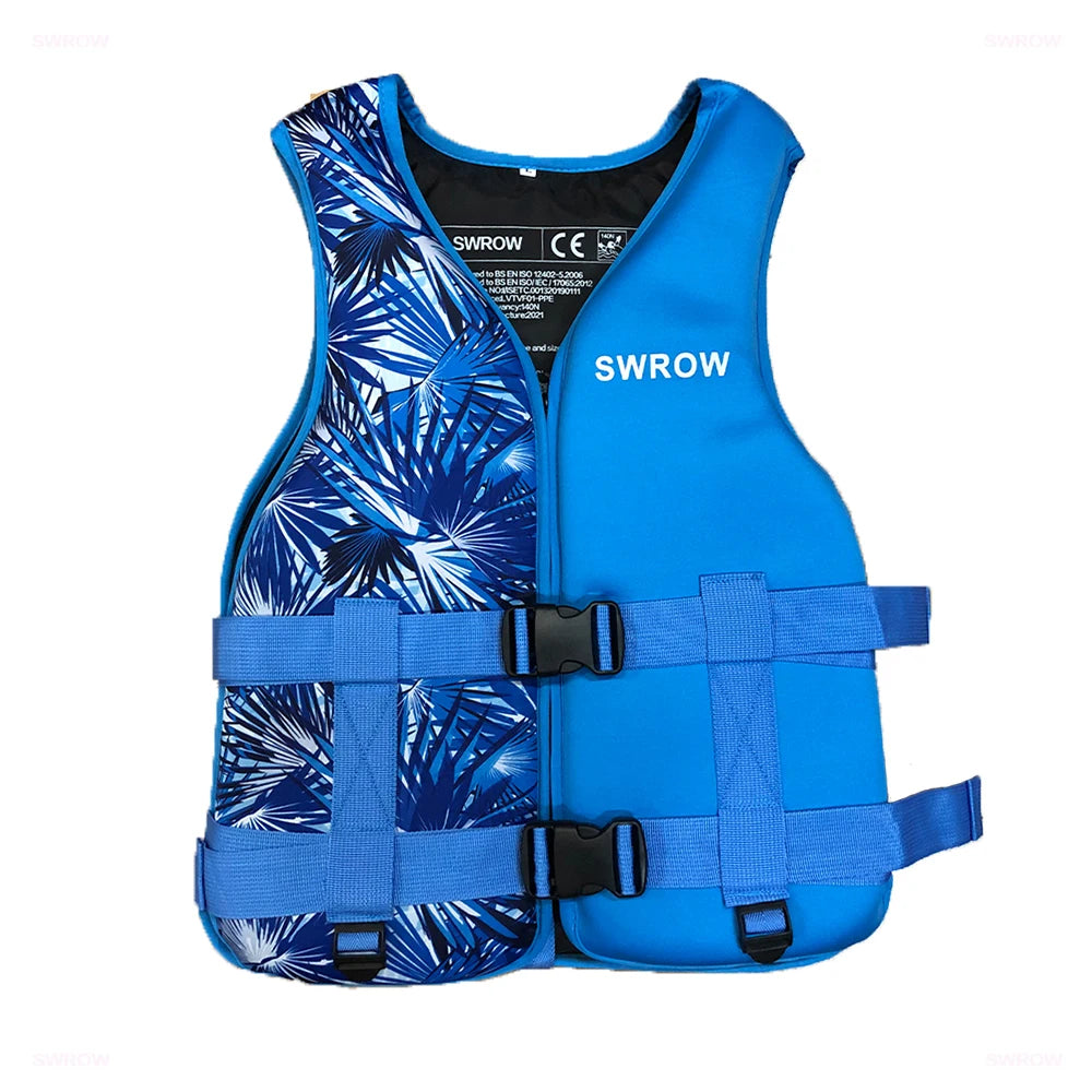 Neoprene Life Jacket Adult Kids Life Vest Water Safety Fishing Vest Kayaking Boating Swimming Surfing Drifting Safety Life Vest