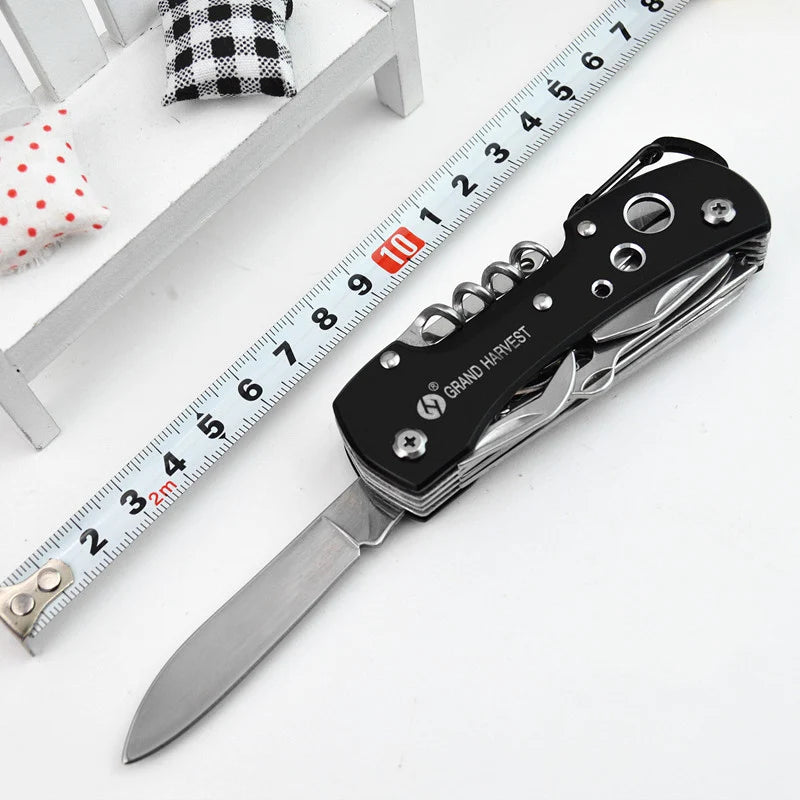 11 IN 1 Multi Tool Swiss Knife Fold Edc Gear Knife Survive Pocket Hunting Outdoor Camping Survival EDC Knife Tool Multitool