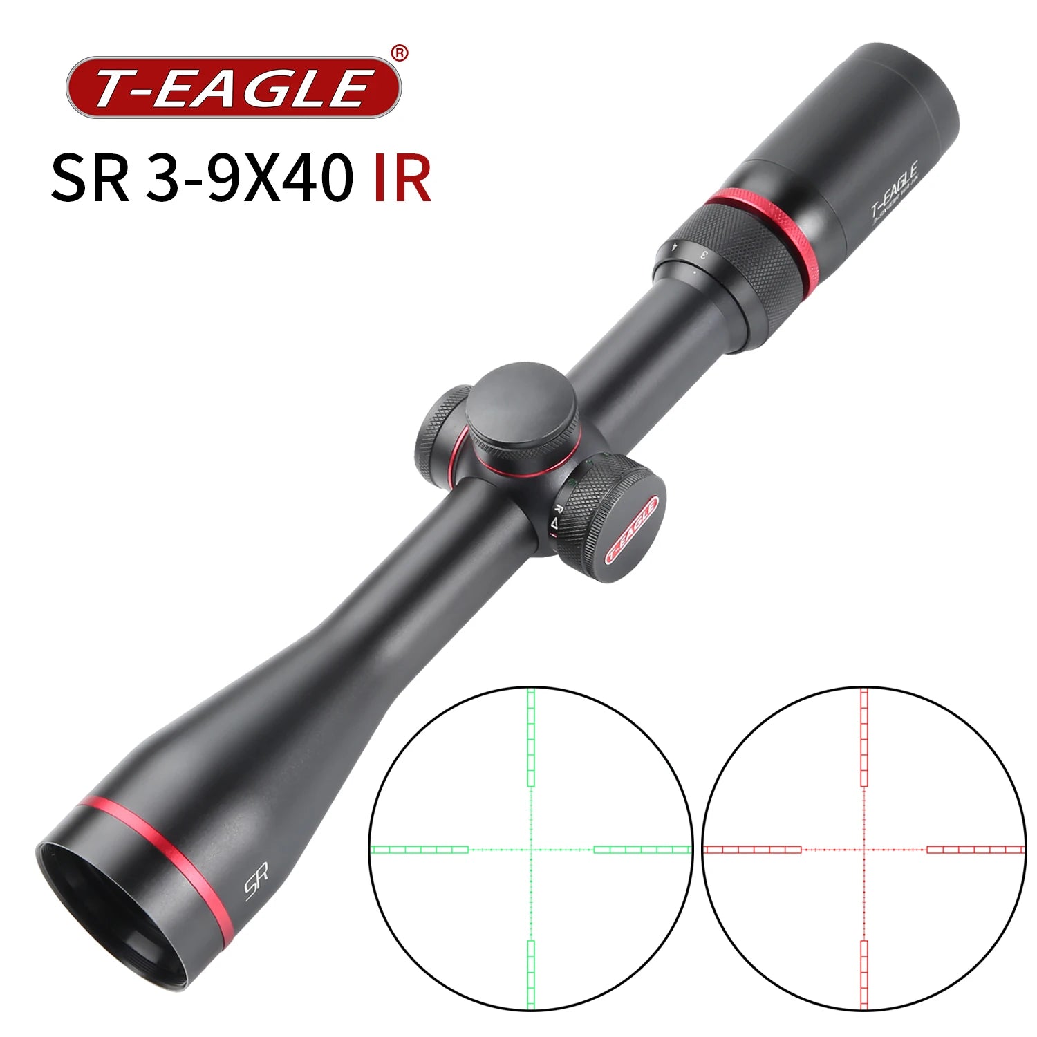 T-EAGLE Optics SR 3-9X40IR Tactical RiflesScope Air Gun Rifle Scopes Hunting Spotting Collimator Optical Airsoft Sight