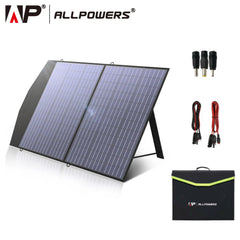 ALLPOWERS Solar Charger 18V 100W Foldable Solar Panel Suit For Portable Power Station/Generator Outdoor Travel Camping