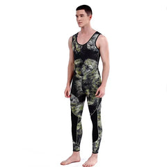 Camouflage SCR Neoprene 3mm Swim Wetsuits Men's Diving Suit Split Scuba Snorkel Swimsuit Spearfishing Surfing Jumpsuit Equipment