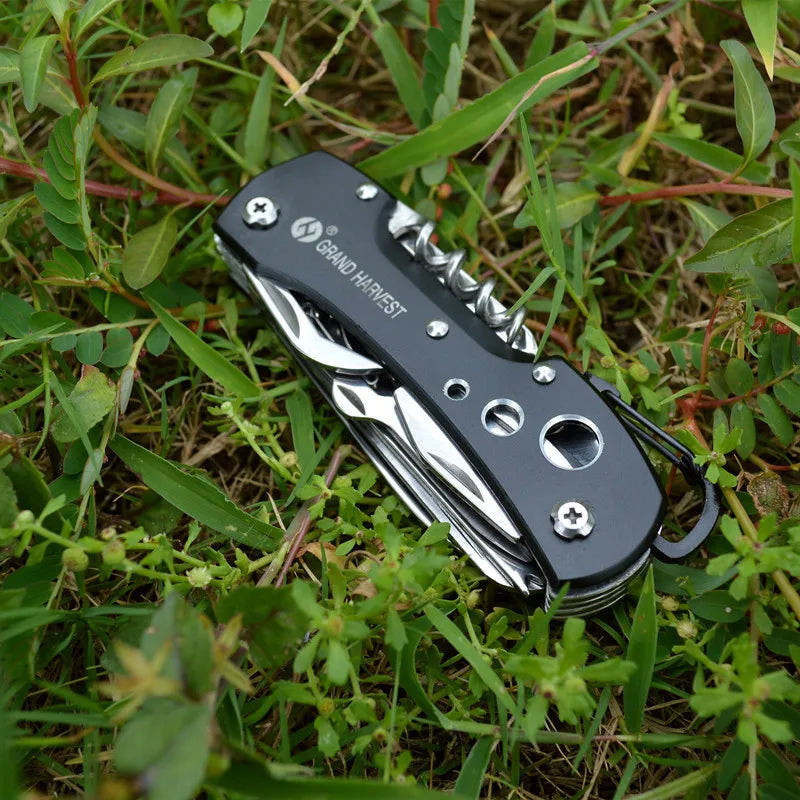 11 IN 1 Multi Tool Swiss Knife Fold Edc Gear Knife Survive Pocket Hunting Outdoor Camping Survival EDC Knife Tool Multitool