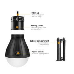 Emergency Camping Tent Lamp Soft White Light LED Bulb Lamp Portable Energy Saving Lamp Outdoor Hiking Camping Lantern