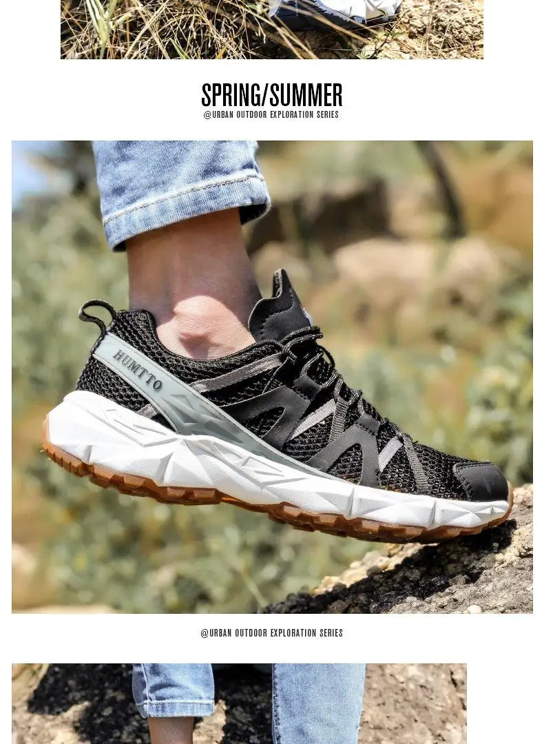 HUMTTO Brand Summer Hiking Shoes Man Breathable Water Sneakers for Men Trekking Sandals Male Outdoor Climbing Walking Shoes Mens