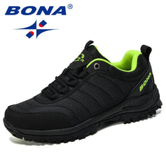 BONA New Arrival Hiking Shoes Man Mountain Climbing Shoes Outdoor Trainer Footwear Men Trekking Sport Sneakers Male Comfy