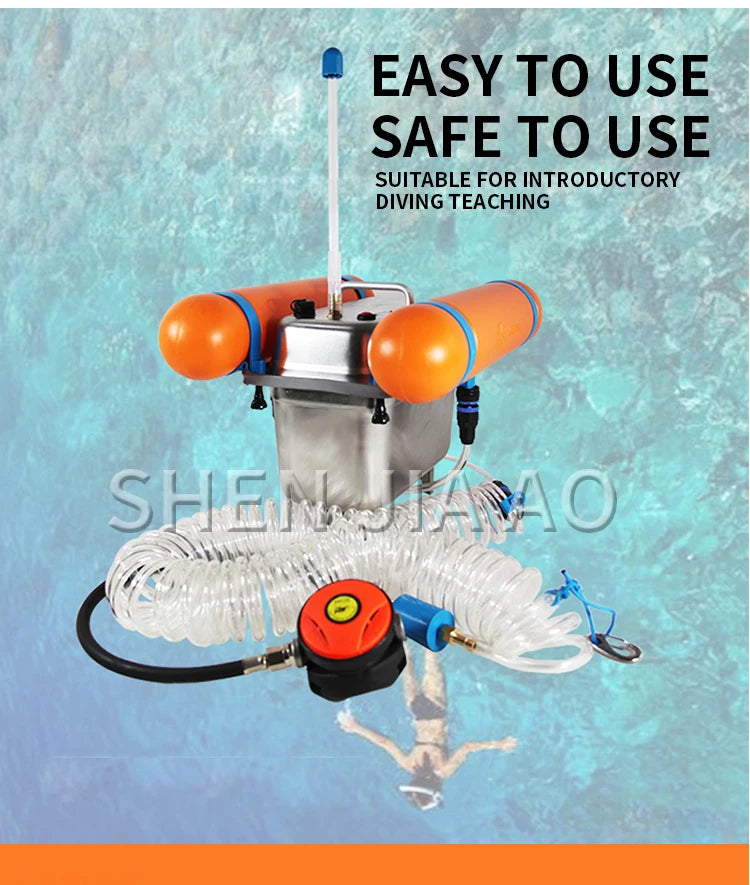 Diving Equipment Full Set Of Respirator Scuba Underwater Long Tube Time Snorkeling Deep Diving Pump Submersible