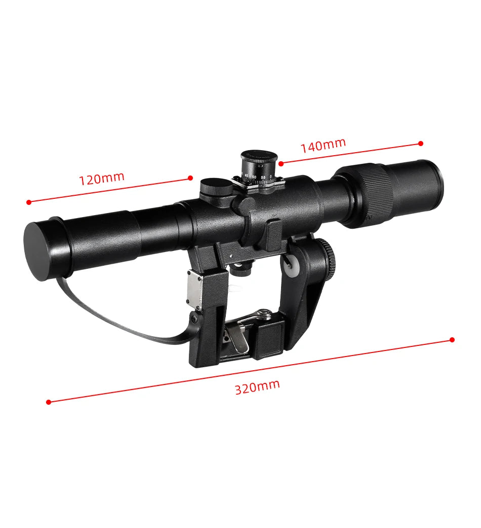 Dragunov Svd 3-9X26 Scope Tactical Rifle Scope Red Illuminated Optical Sight  Ak Airsoft Spotting Scope for Rifle Hunting