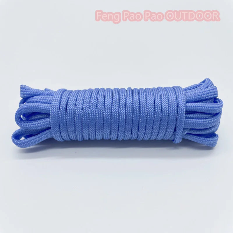 5 Meters Dia.4mm 7 Stand Cores Parachute Cord Lanyard Outdoor Camping Rope Climbing Hiking Survival Equipment Tent Accessories