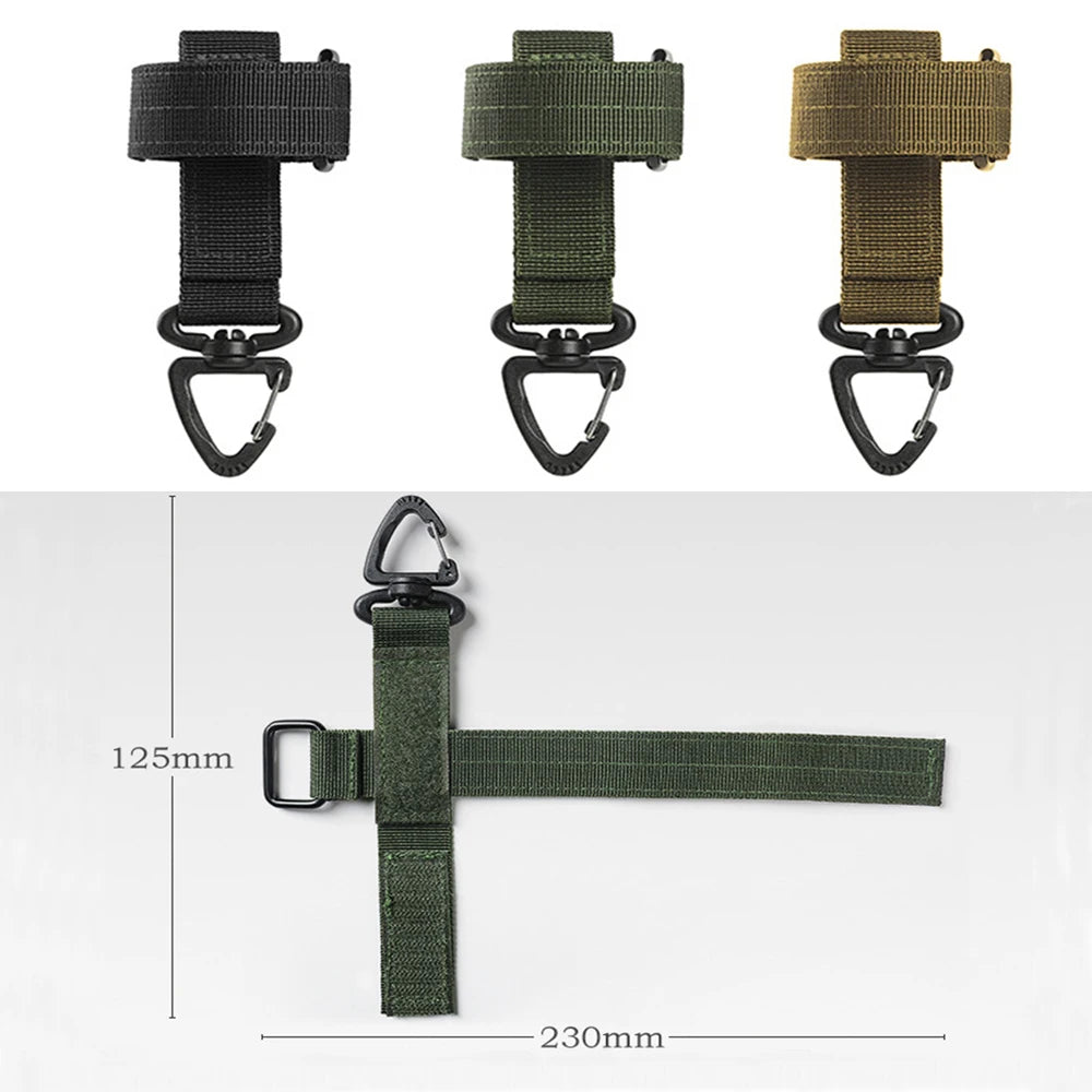 Multi-purpose Tactical Gloves Buckle Glove Hook Military Fan Outdoor Climbing Rope Storage Adjust Camping Glove Hanging Buckle