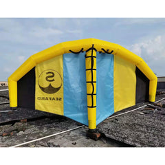 Foldable Windsurfing Inflatable Kite Kiteboarding Wing For Water/Land Flying Shortboard Funboard