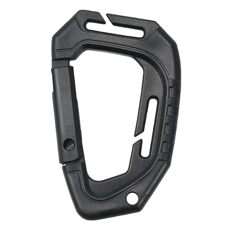 1Pcs Big D-type Plastic Steel Tactical Molle Quick Hook Hanging Buckle Clip Outdoor Camping Backpack Bag EDC Tool Accessories