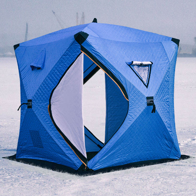 Windproof and Snow-Resistant Winter Fishing Tent – Warm and Durable Outdoor Camping Shelter