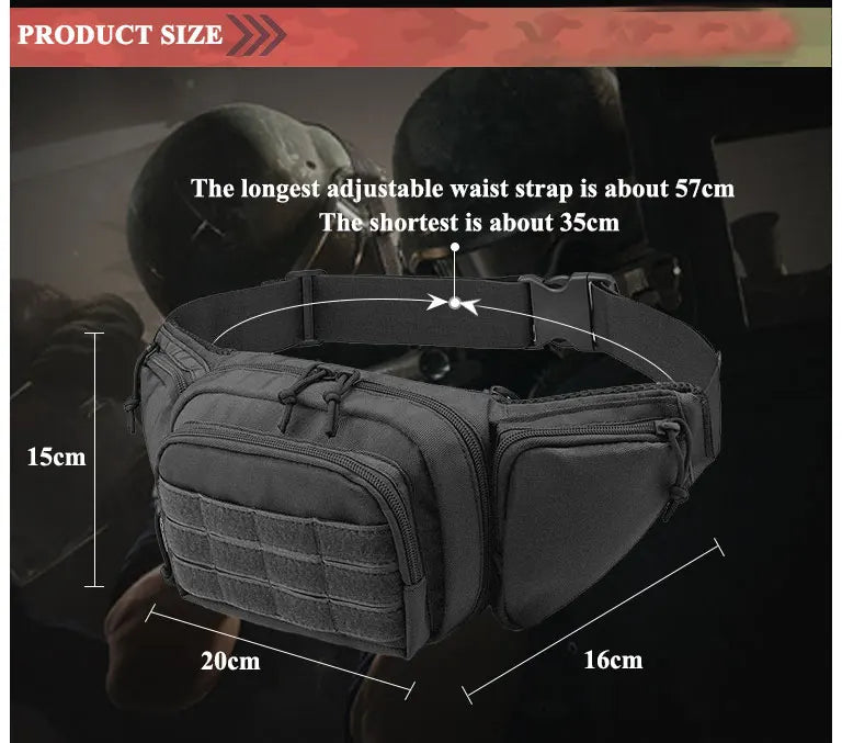 Outdoor Tactical Gun Waist Bag Holster Chest Combat Camping Sport Hunting Athletic Shoulder Sling Fanny Pack Backpack For Men