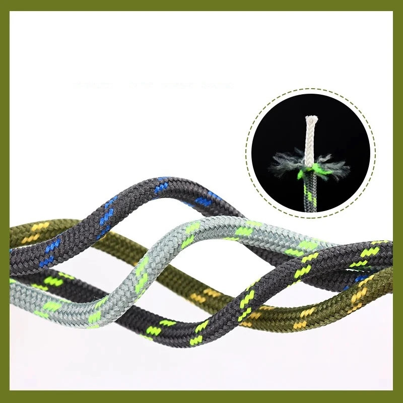 1Pair outdoor sport round shoelaces for boots hiking slip rope shoe laces sneakers shoelace strings100/120/140/160CM 19 Colors