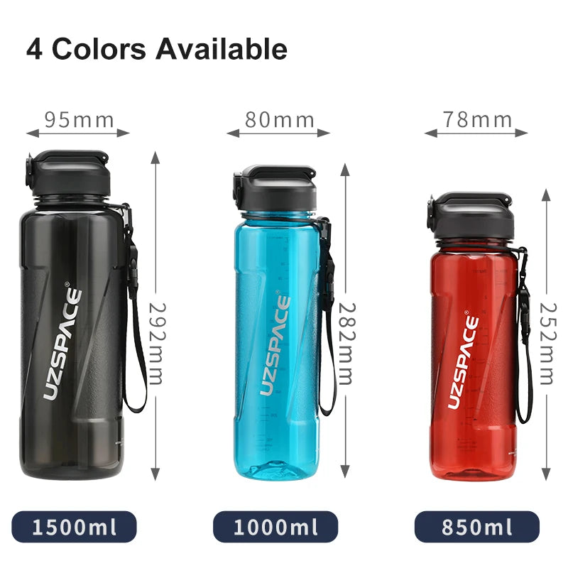 Sport Water Bottles with Straw Summer New Large-capacity Tritan Plastic Portable Leakproof Drink Bottle BPA Free Outdoor Travel