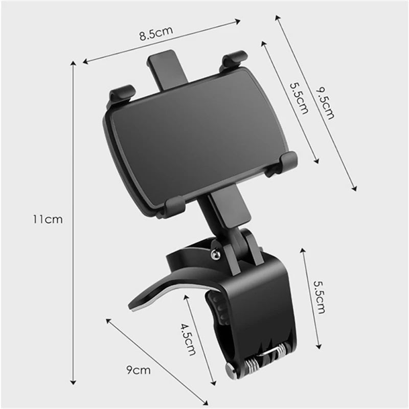 3 in 1 Car Phone Holder Dashboard Rearview Mirror Mobile Phone GPS Navigation Bracket Adjustable Auto Phone Holder For iPhone 13