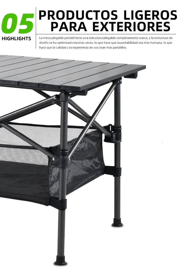 Outdoor Folding Table Chair   Camping Aluminium Alloy Picnic Table Waterproof Durable Folding Table Desk For 140*70*70CM