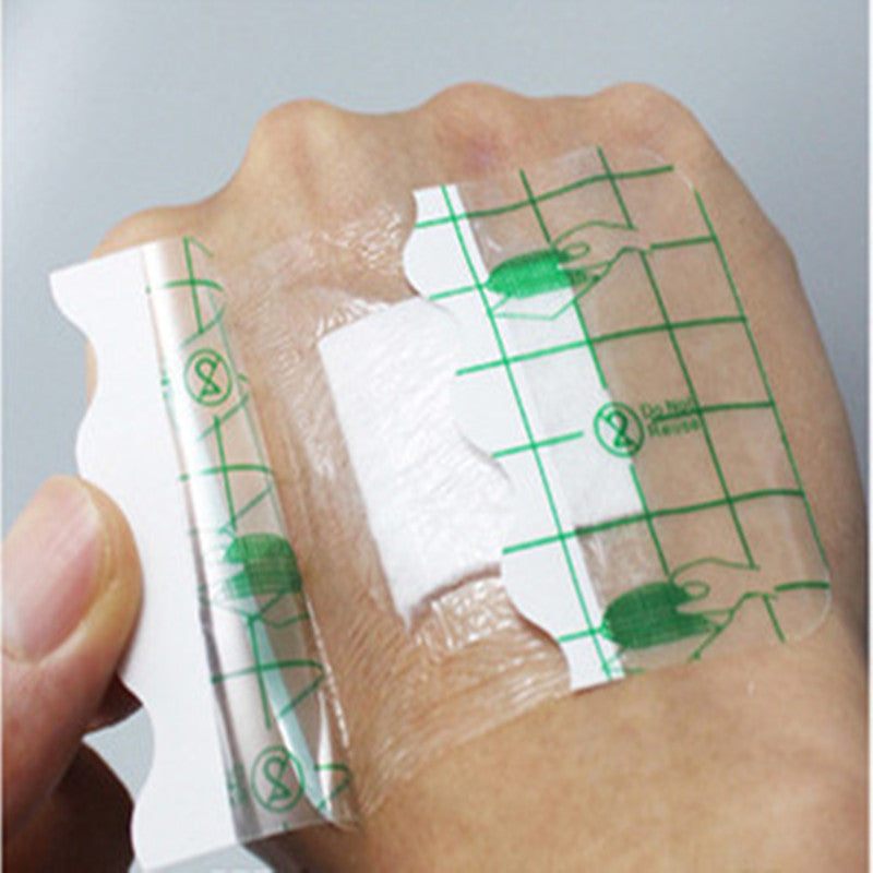 10Pcs/lot Medical Transparent Tape Adhesive Plaster Waterproof Wound Hemostasis Sticker Band First Aid Bandage Emergency Kit