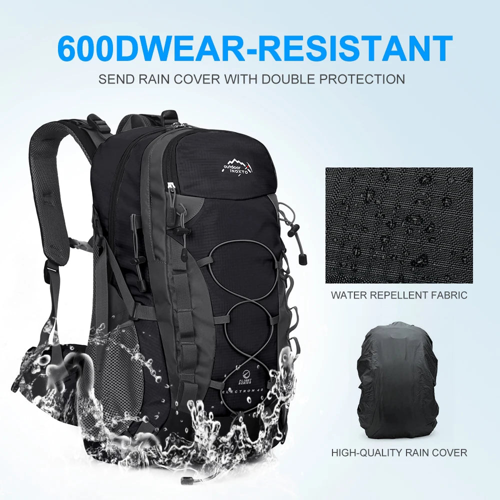 Hiking storage backpack, sturdy 40-liter bag, travel backpack, very suitable for mountaineering, hiking and camping