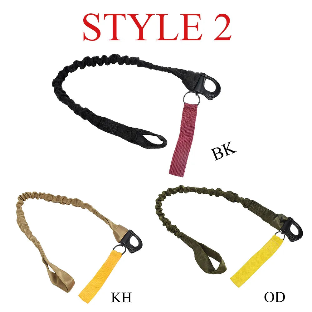 SINAIRSOFT Outdoor Tactical 55cm Adjustable Safety Rope Sling Multifunction Strap Nylon Belt Hunting Survival Kit Rescue Sling