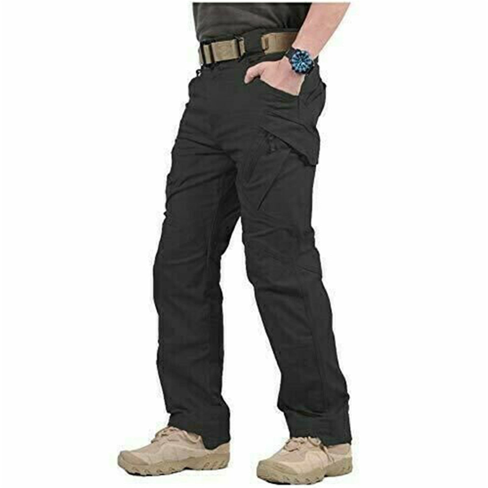 Waterproof Pants Men's Casual Work Walking Combat Cargo Multi-Pocket Pants Army Long Trousers Clothing брюки мужские Trekking