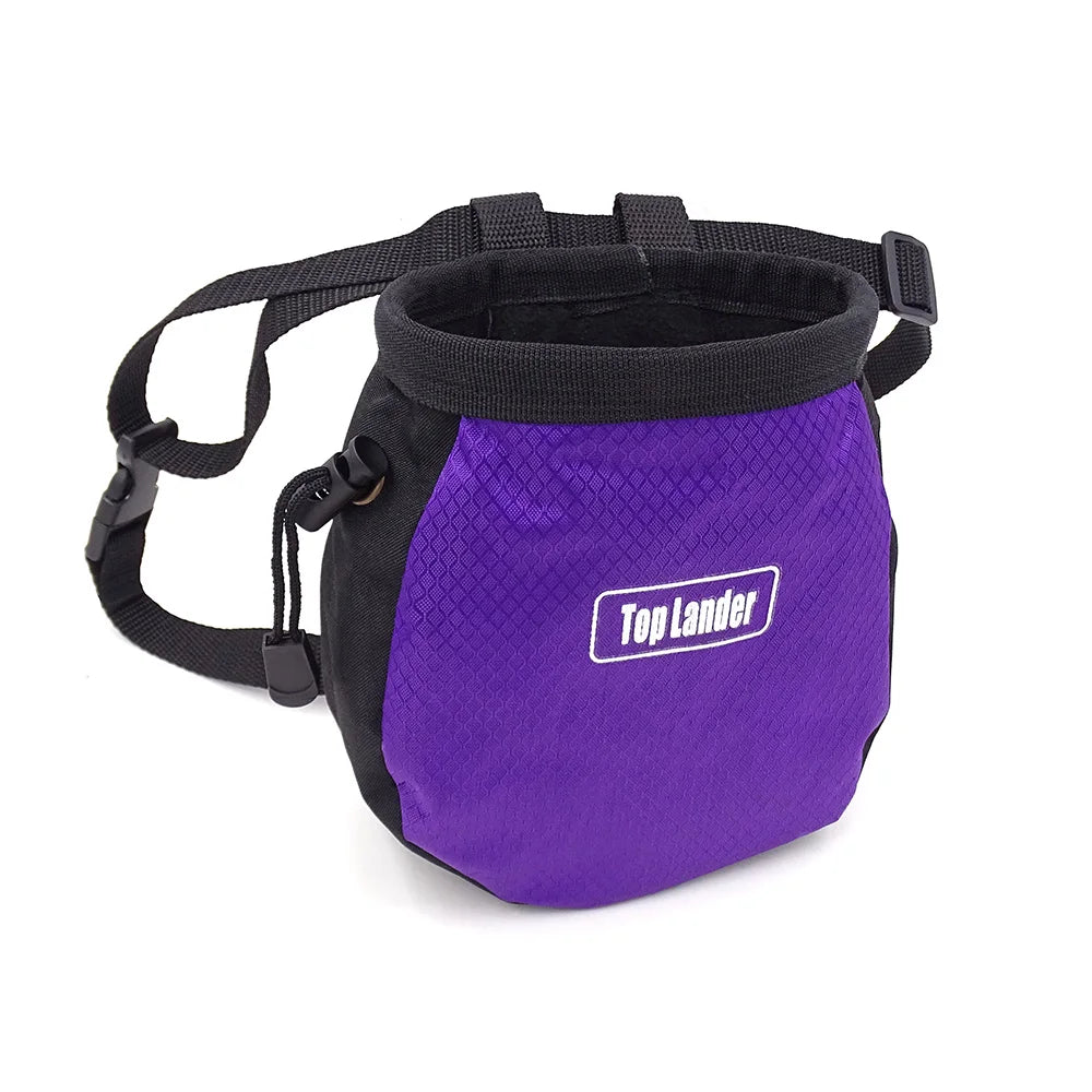 Rock Climbing Chalk Bag Boulder Waterproof Magnesium Powder Storage Adjustable Waist Gymnastic Weightlifting Pouch GYM Equipment