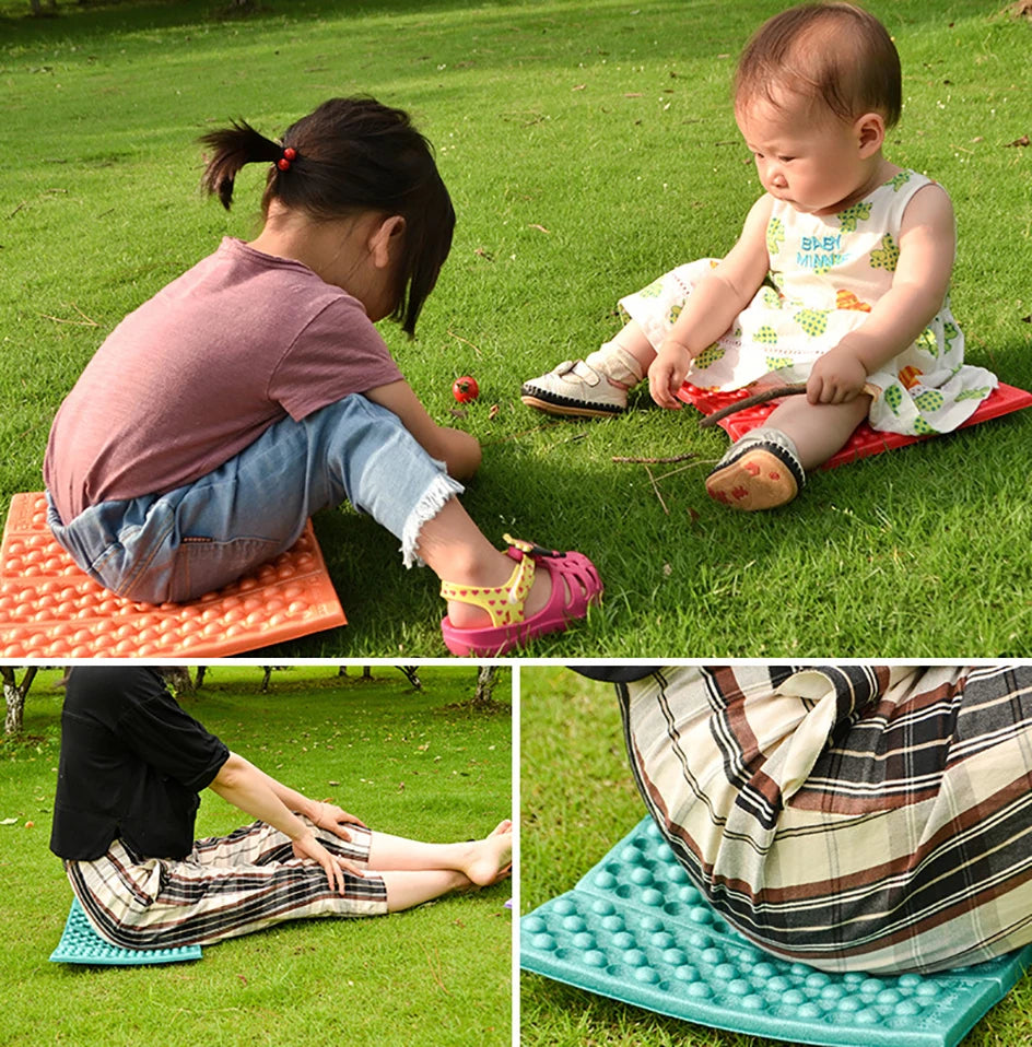 Camping Folding Mat 4-Zone XPE Foam Pad Moisture-proof Elasticity Cushion Travel Hiking Picnic Anti-dirty Seat Outdoor Tool 캠핑