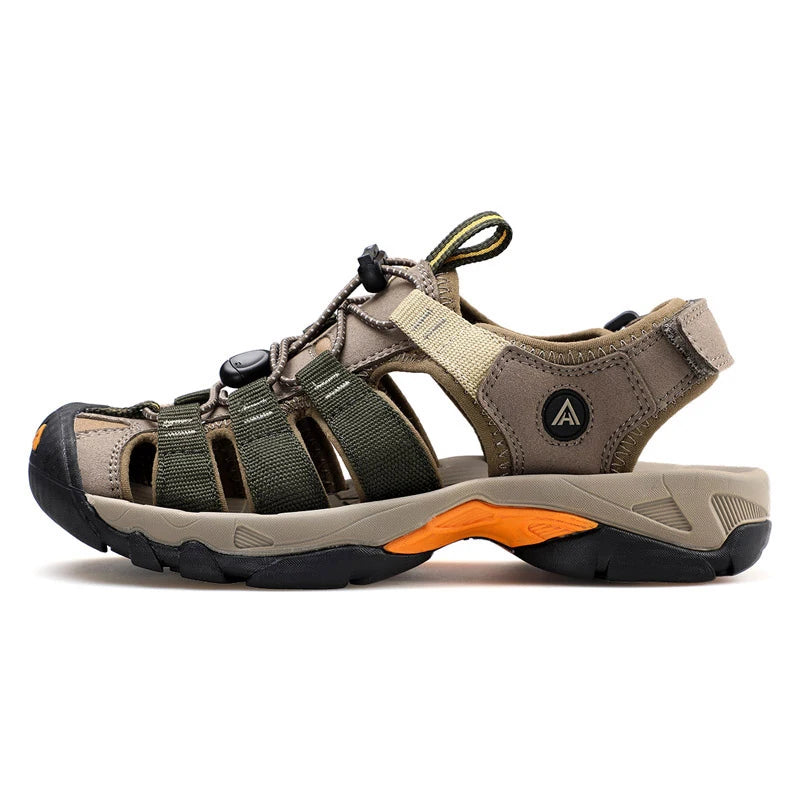 HUMTTO Summer Men Sandals 2021 Breathable Beach Sandals for Men’s Outdoor Water Mens Hiking Camping Fishing Climbing Aqua Shoes