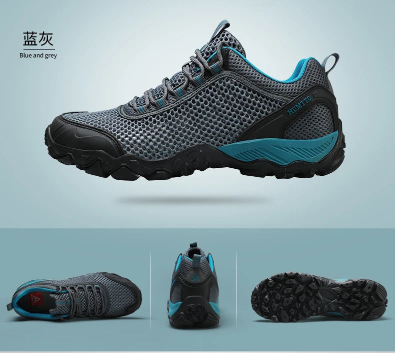 Humtto Summer Hiking Shoes Outdoor Walking Sneakers for Men Climbing Sport Women Men's Shoes Trekking Hunting Female Mens Shoes