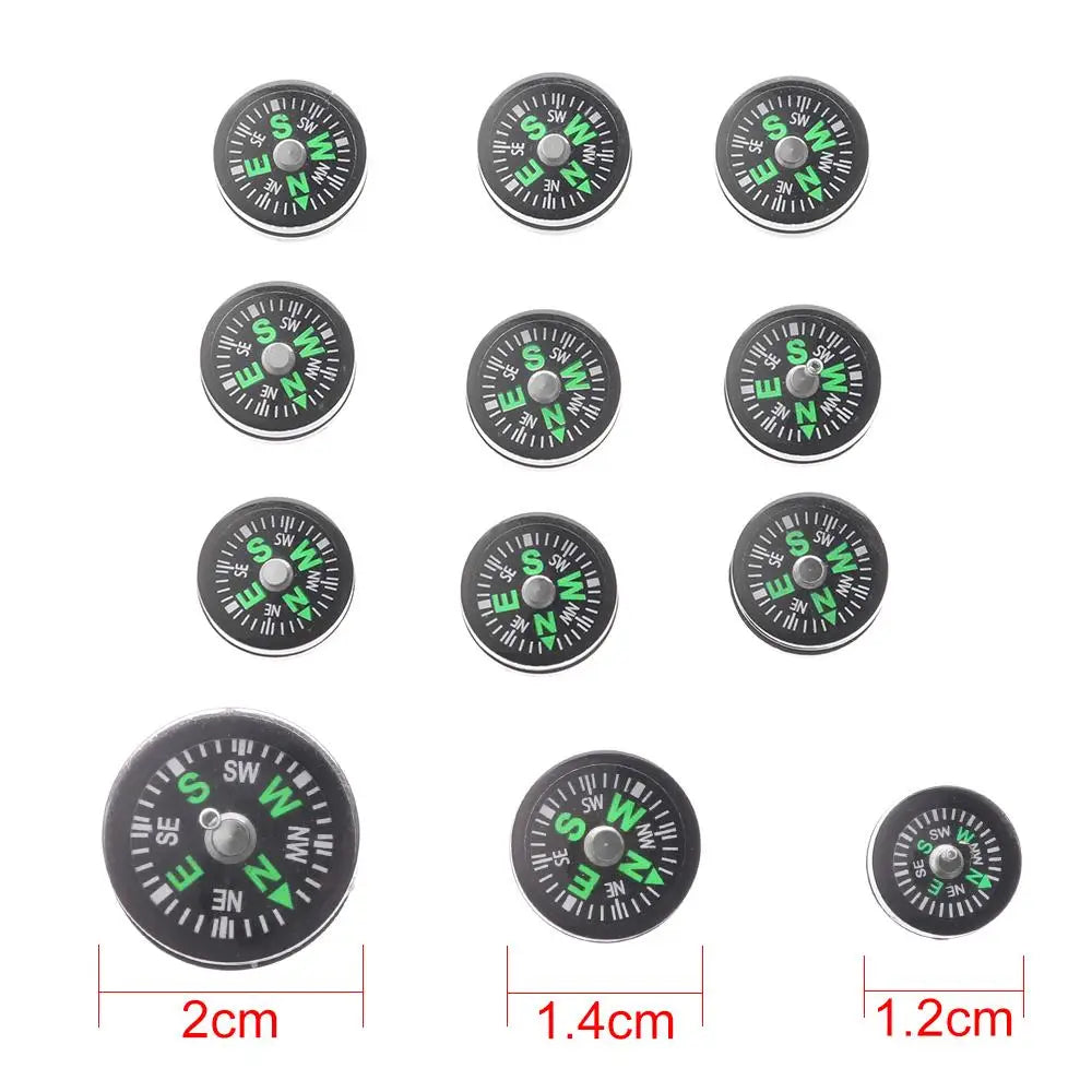 10pcs Portable Mini Camping Hiking Navigation Portable Handheld Compass Survival Practical Guider