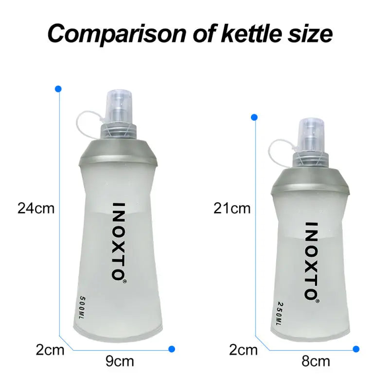 Cycling backpack for men and women, nylon bag, waterproof 8 liters, hiking and camping, 250ml water bottle with 1.5L water bag