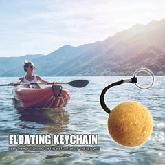 Cork Ball Floating Keychain Key Ring Buoyant Keyring Boat Sailing Kayak Gift Key Chain Float Buoy for Boating Accessory