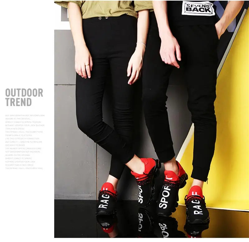 Large Size Summer Damping Women's Running Shoes Men Sport Sneakers Woman Sports Shoes Women Black Red Kids Trainers Gym GME-1839