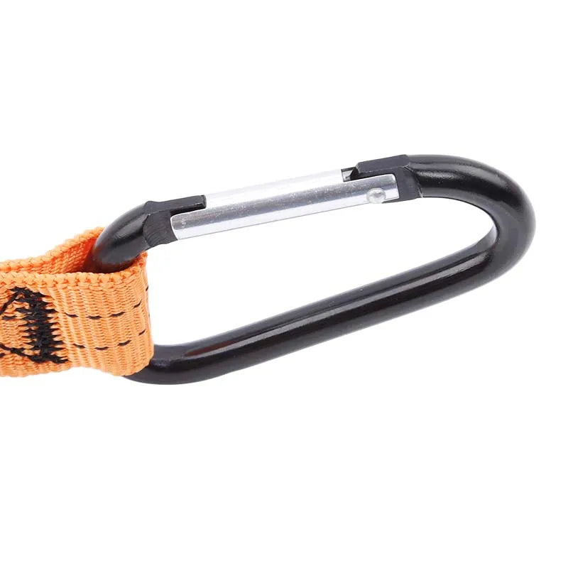 Safety Bungee Tether Tool Lanyard With Carabiner Hook Climbing Working Anti-Falling Safety Rope Aerial Work Climbing Accessories