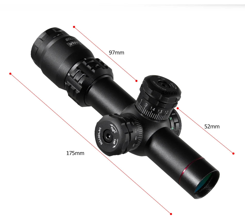 DIANA 2-7X20 EG Tactics Hunting Optical Sight Air Rifle Scope Green Red Dot Light Sniper Gear Spotting Scope For Rifle Hunting