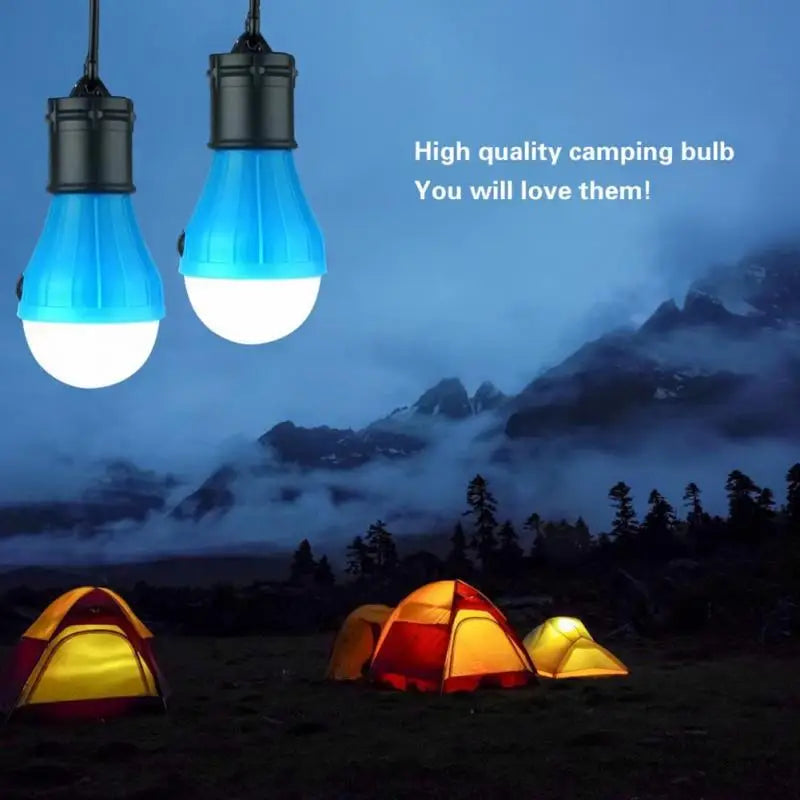 Camping Lantern Outdoor Light Battery Powered Lights Multicolor Waterproof Lighting Mini Portable LED Lamp Bulb Emergency Light