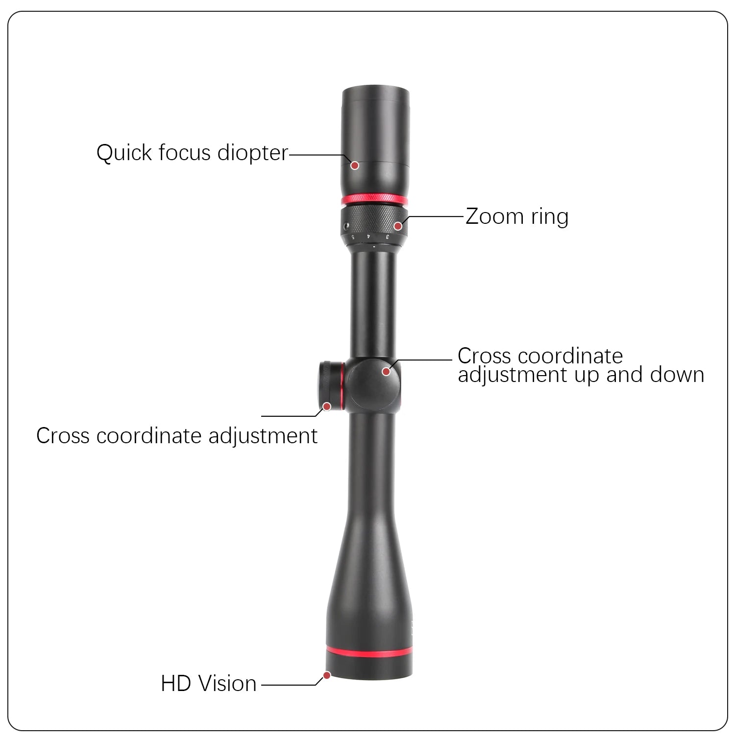 T-EAGLE Optical Sight SR3-9X40/50WA HK Spotting Scope For Rifle Hunting RiflesScope Airsoft Gun Sight Shock Proof Rifle Scope