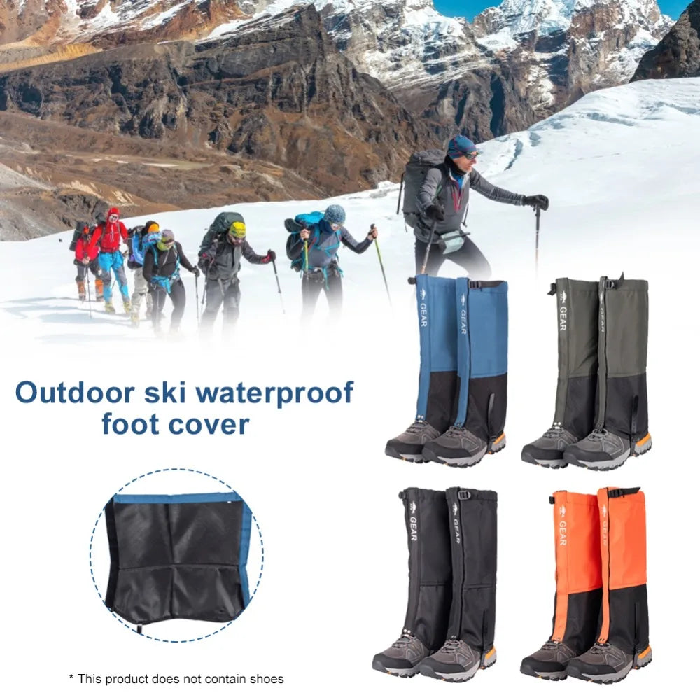 Outdoor Travel Leg Warmers Hiking Leg Gaiter Waterproof Legging Shoes Hunt Climbing Camping Winter Tourist Snow Foot Cover