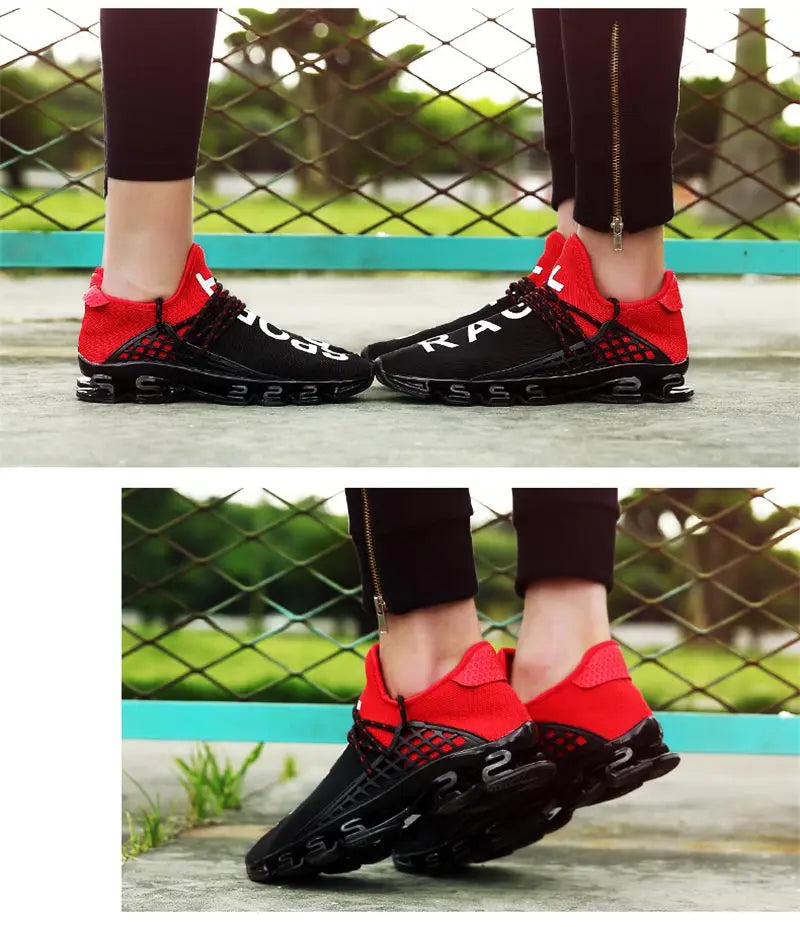 Large Size Summer Damping Women's Running Shoes Men Sport Sneakers Woman Sports Shoes Women Black Red Kids Trainers Gym GME-1839