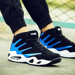 Large Size PU Leather Air Mattress Sports Shoes for Men High Top Sneakers for Men Sport Shoes Running Man Air Sneakair GME-2239