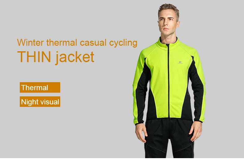 Winter Thermal Cycling Jacket Winter Warm Up Bicycle Clothes Windproof Waterproof Soft Shell Coat Sport MTB Bike Jersey LM8605