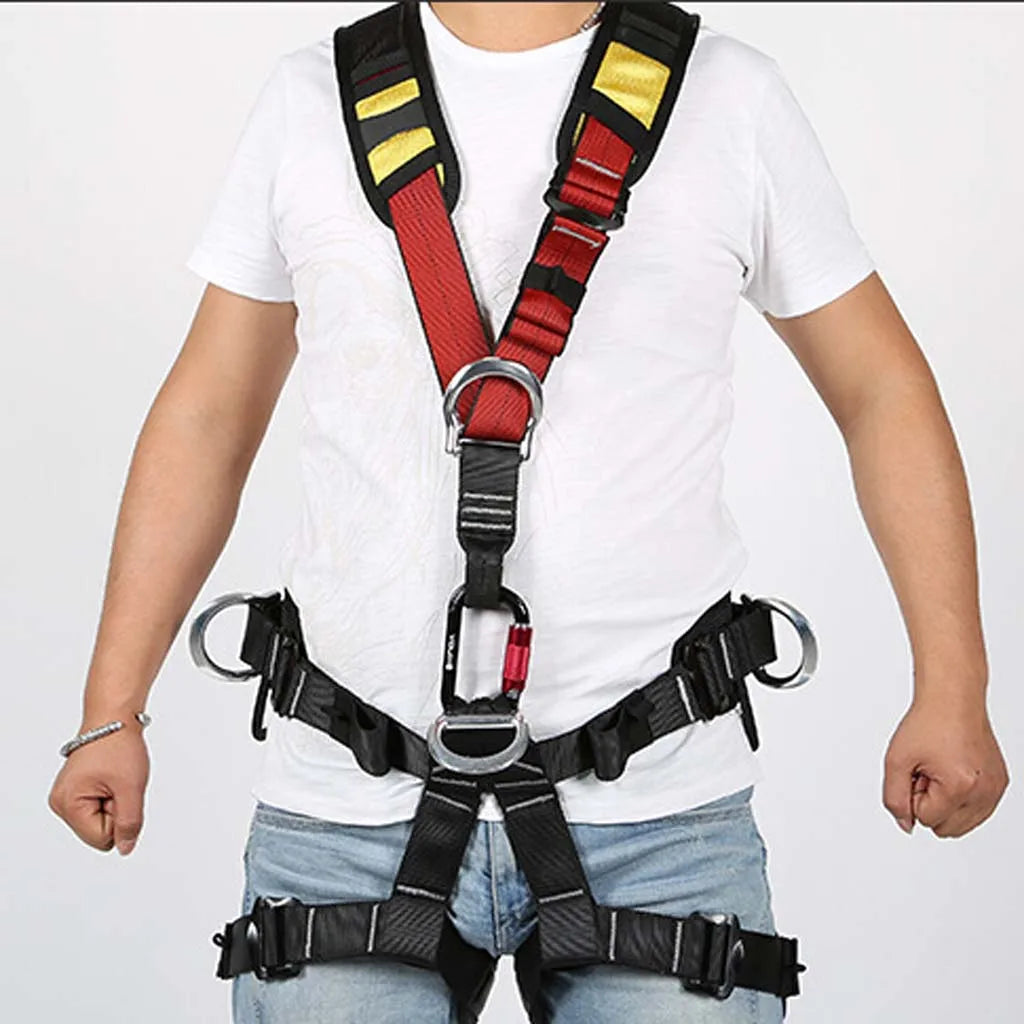 Safety Tree Carving Rock Climbing Safety Shoulder Strap For Harness Equipment Gear Camping Hiking Climbing Accessories