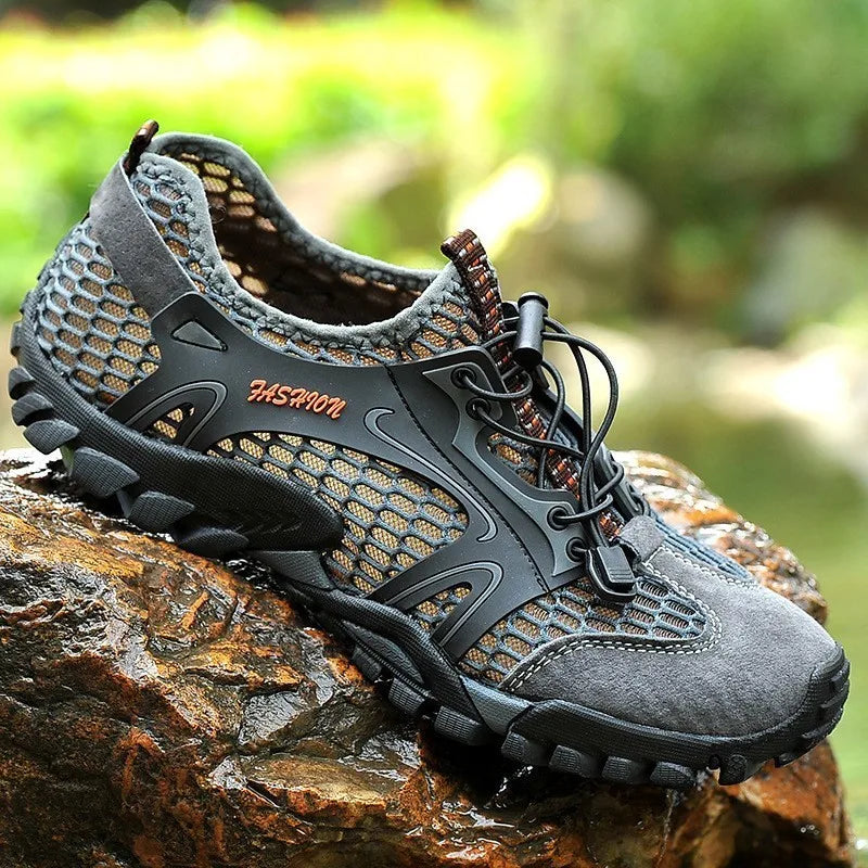 Plus Size 39-50 Hiking Trekking Shoes Men Non-Slip Breathable Outdoor Sport Climbing Tactical Shoes Desert Training Sneakers