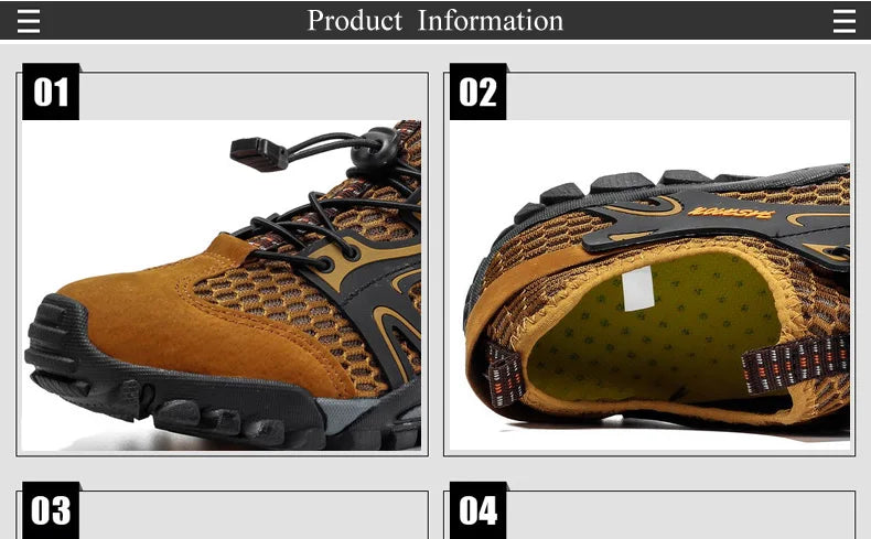 Plus Big Size 49 50 51 52 Summer Outdoor Hiking Shoes Men Trekking Mountain Climbing Tracking Treking Aqua Shoes Trail Running