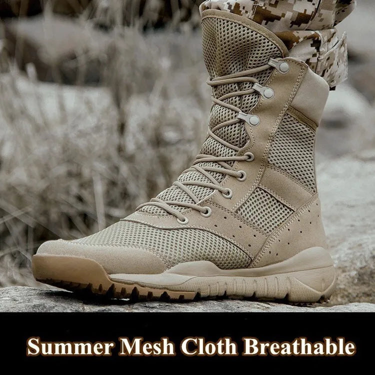 Summer  Training Boot Men Women Climbing Training Lightweight Boots Outdoor Hiking Breathable Mesh Fan Shoes