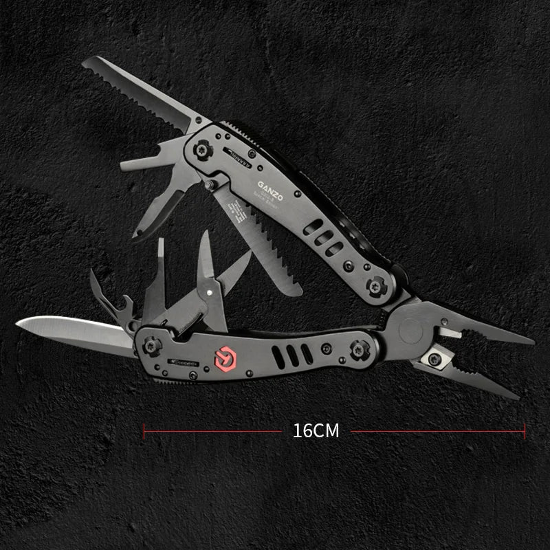 Ganzo Knife G302B Multi Tool Plier Bits EDC Survival Multitools Pliers 26 in 1 Outdoor Multifunction folding knives  Camping